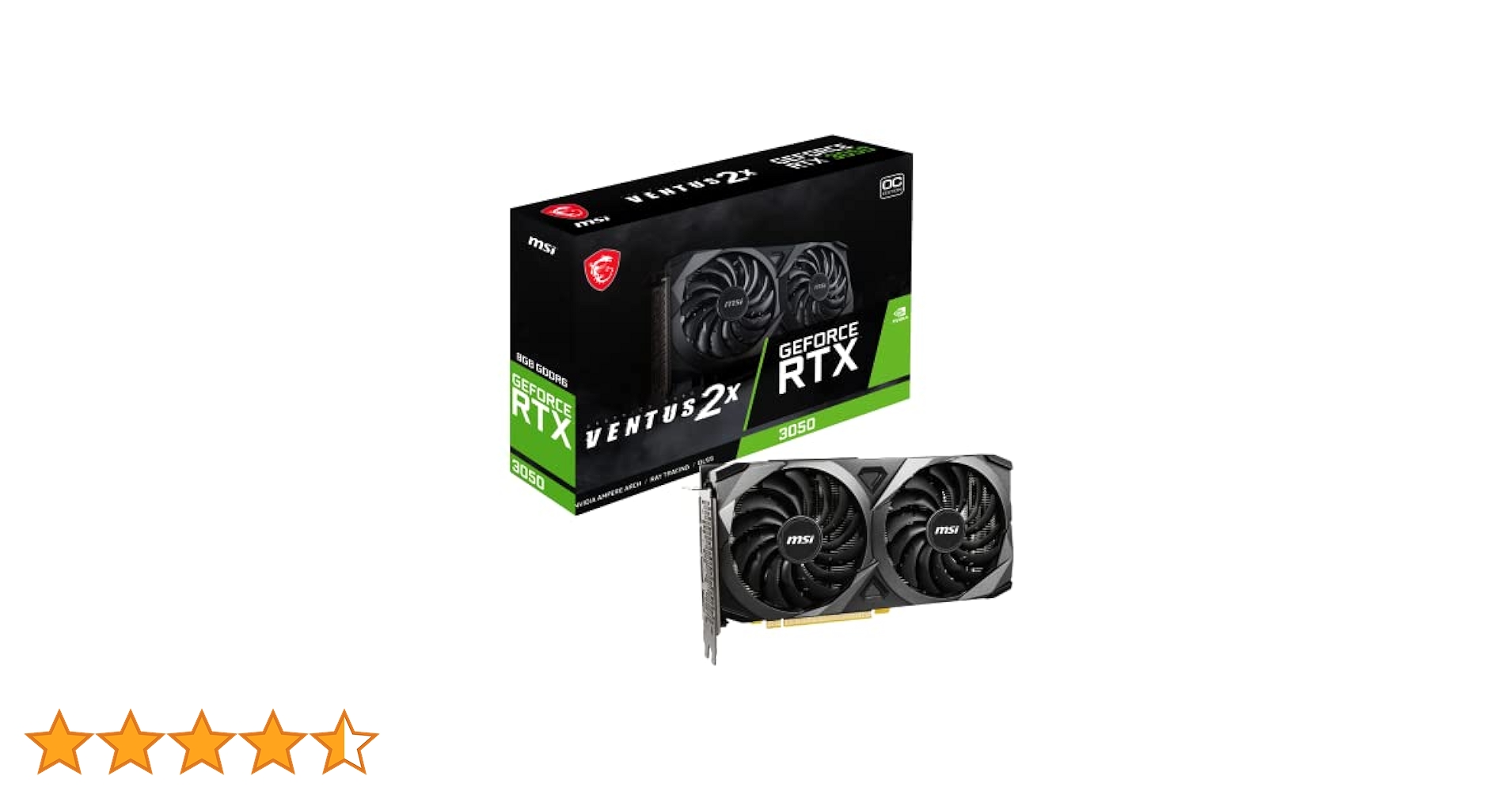 グラフィックボード・グラボ・ビデオカード MSI GeForce RTX 3050 VENTUS 2X E 6G OC Amazon.com: MSI Gaming RTX 3050 Ventus 2X 6G OC Graphics